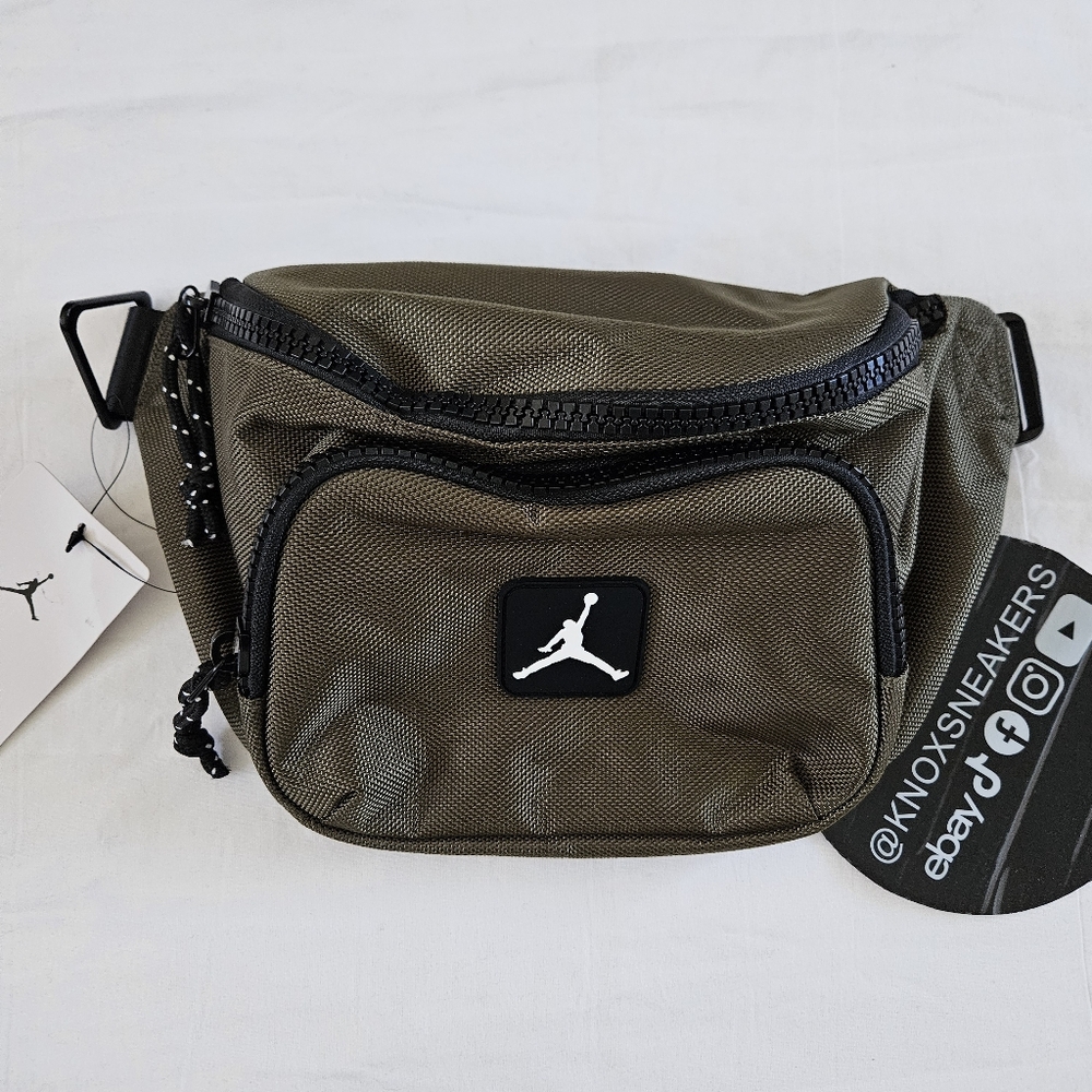 Nike Air Jordan Rise Fanny Pack Medium Olive Green Belt Bag Crossbody MA0887 E6F